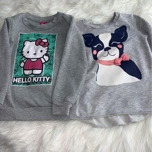 Hello Kitty Gray and Pink Sweatshirt Set